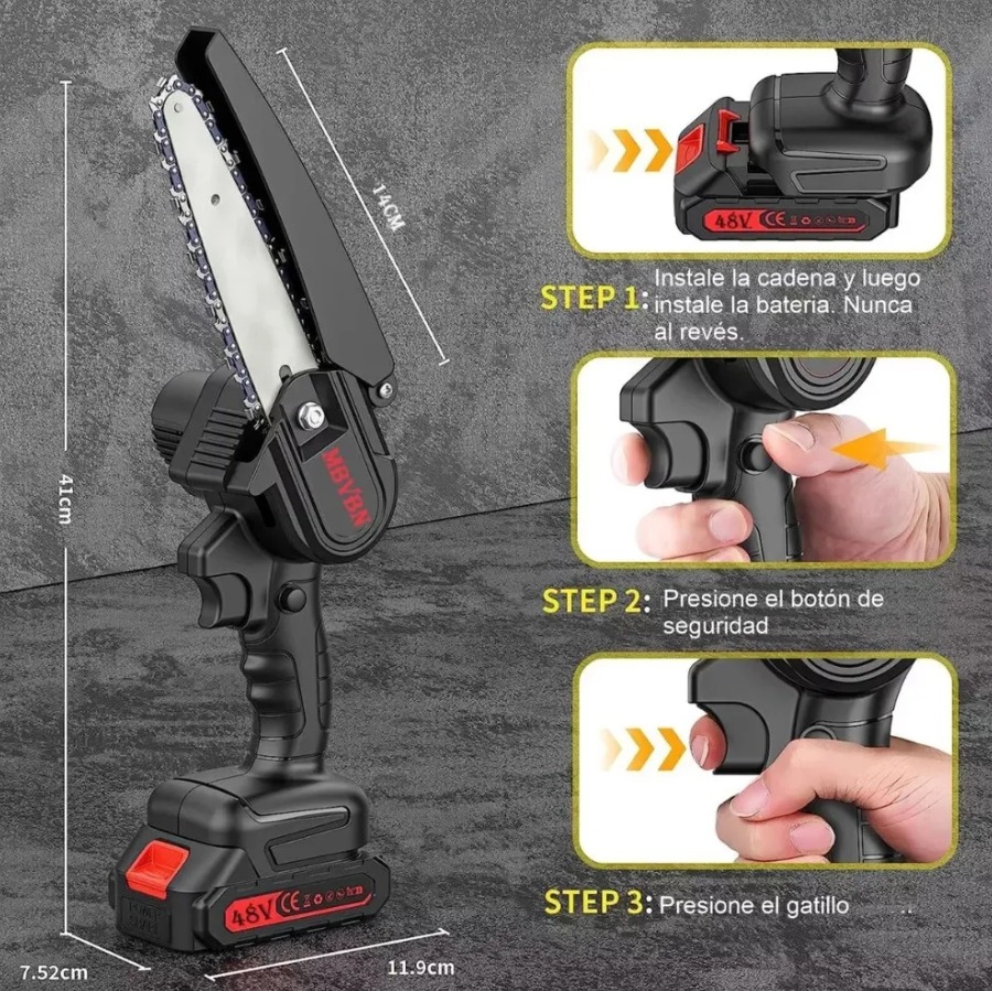 Mini sierra portátil+2 Baterías